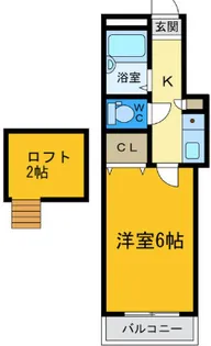 徳島県徳島市大和町1【アパート】の間取り