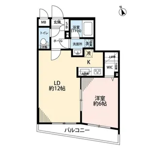 東京都北区上中里2【マンション】の間取り