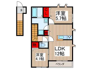 ハイム新町【2階】の間取り