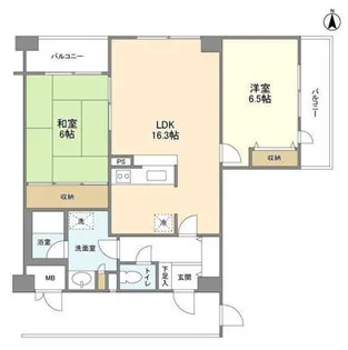 アクシス調布【9階】の間取り