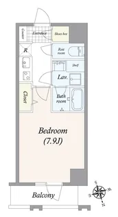 GRAN PASEO 浅草橋II【4階】の間取り