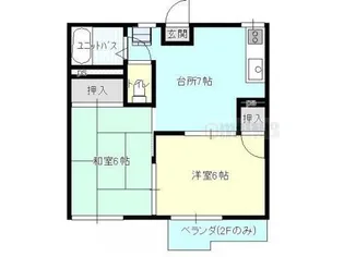 ラピタ横尾【1階】の間取り