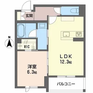 リヴィエール富沢【2階】の間取り