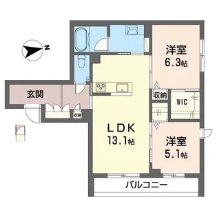 ルミナス中葛西【3階】の間取り