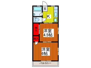 ミユキハイツ【3階】の間取り