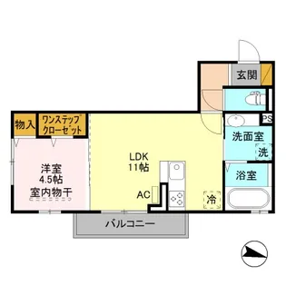 ゼフィールコパン【3階】の間取り