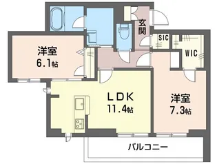 デュオグラン【3階】の間取り