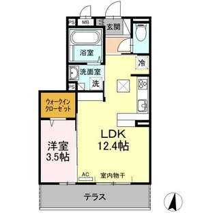 リアンジュ【1階】の間取り