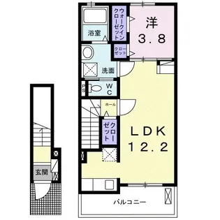ディスカーサ【2階】の間取り