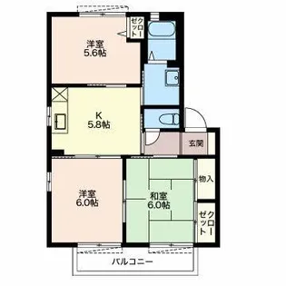 ヴァリュージュ ハイム【2階】の間取り