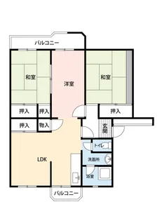 公社賃貸SMALIO 岸和田天神山【3階】の間取り