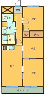パークサイド鈴鹿【3階】の間取り