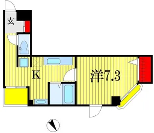 ウィステリア新田町【2階】の間取り