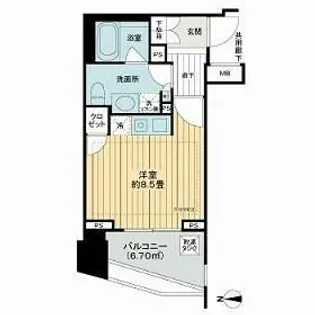 シティハウス代々木【3階】の間取り