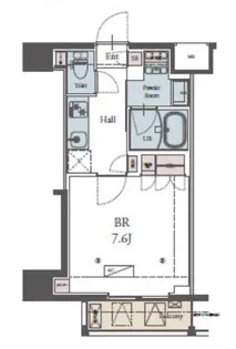 ラグゼナ横浜鶴見II【7階】の間取り