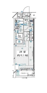 レガリス月島ベイサイドコート【1階】の間取り