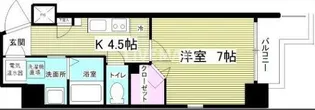 GLANZ七条通【4階】の間取り