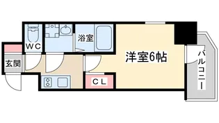 エスリードザ・グラン天六【10階】の間取り