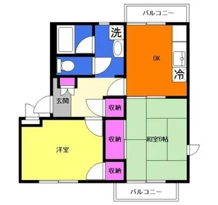 エクセルアイ壱番館【2階】の間取り