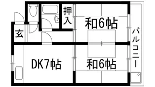 ジョンメゾン小浜【3階】の間取り