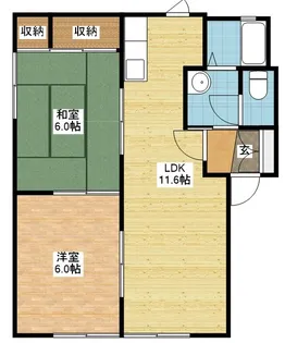 コスモスハイツ A【2階】の間取り