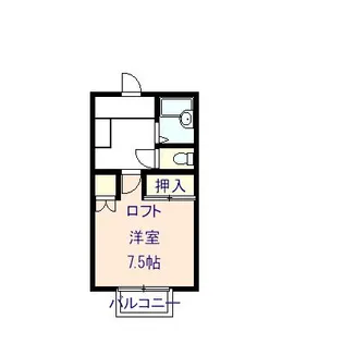 エスペロ旭町III【2階】の間取り