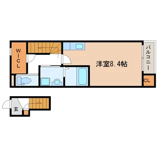 パル木ノ下A棟【2階】の間取り