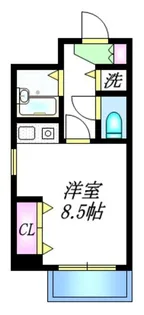 シュロス塚越【6階】の間取り