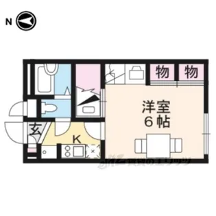 レオパレス西近江【2階】の間取り