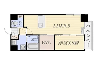 la bellezza 城西【3階】の間取り