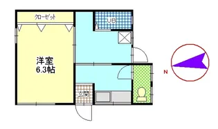 ハイムシイヅ【1階】の間取り