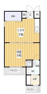 マンション旭町【4階】の間取り