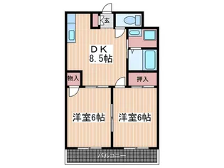 ヴィクトリーマンション【3階】の間取り