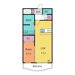 リ・ジョイス【3階】の間取り