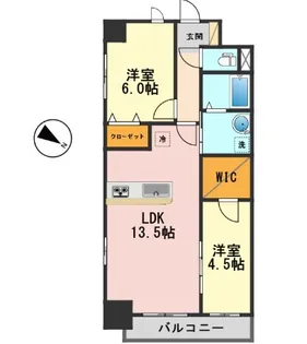 ウィステリア青砥【3階】の間取り