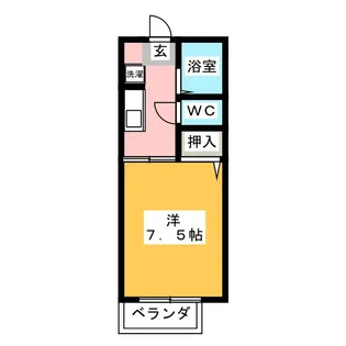 ベルテ丸山【2階】の間取り