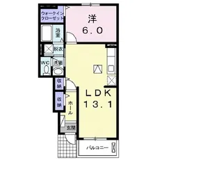 セントラル・アヴェニューB【1階】の間取り