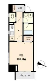 KDX定禅寺通レジデンス【14階】の間取り