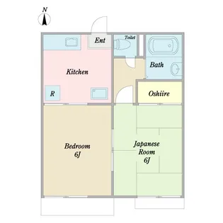 パルコートB棟【1階】の間取り