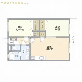 CASA乙津【3階】の間取り