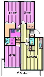 パスト大宮【1階】の間取り