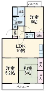 リバーサイドII【3階】の間取り