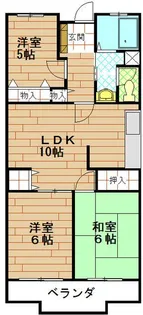 プラムヒルズ洋光台【3階】の間取り