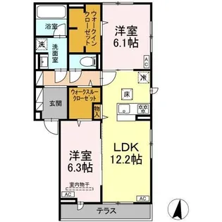 Craspedia【1階】の間取り