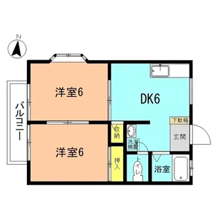 ハウス今村II【1階】の間取り