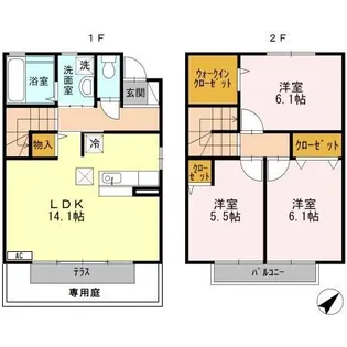 イマジンIII【1階】の間取り