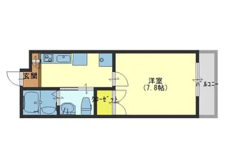 ノイヴェル巽北【3階】の間取り