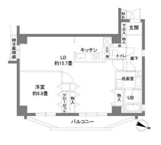 カスタリア原宿【2階】の間取り
