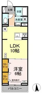 セレスティア高島平III【3階】の間取り