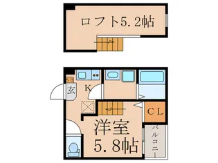 クレインリーベン藤森【1階】の間取り